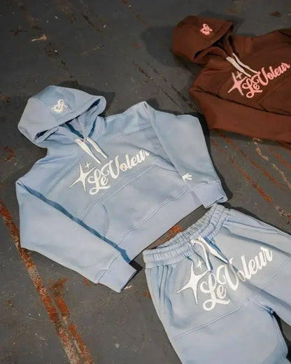 Mujeres Ropa Deportiva Sudadera con capucha Conjunto de dos piezas Y2K  Hoodie Sweatshirt