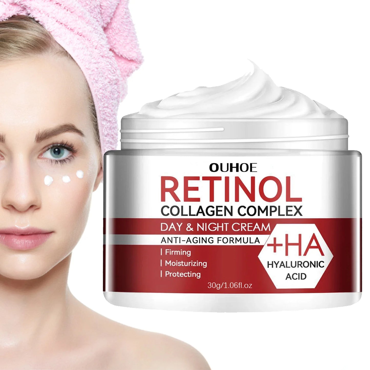 Retinol Crema Facial Hidratante Retinol Crema Antiarrugas  Hidratante  Blanque la piel